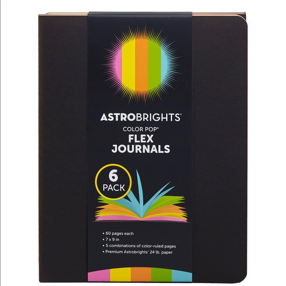 Astrobrights Flex Journals 6 Pack